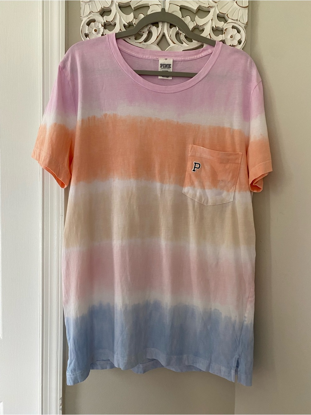 Victoria’s Secret PINK T-Shirt Bundle Size Medium Tie Dye Sequin Dog Pocket Tees